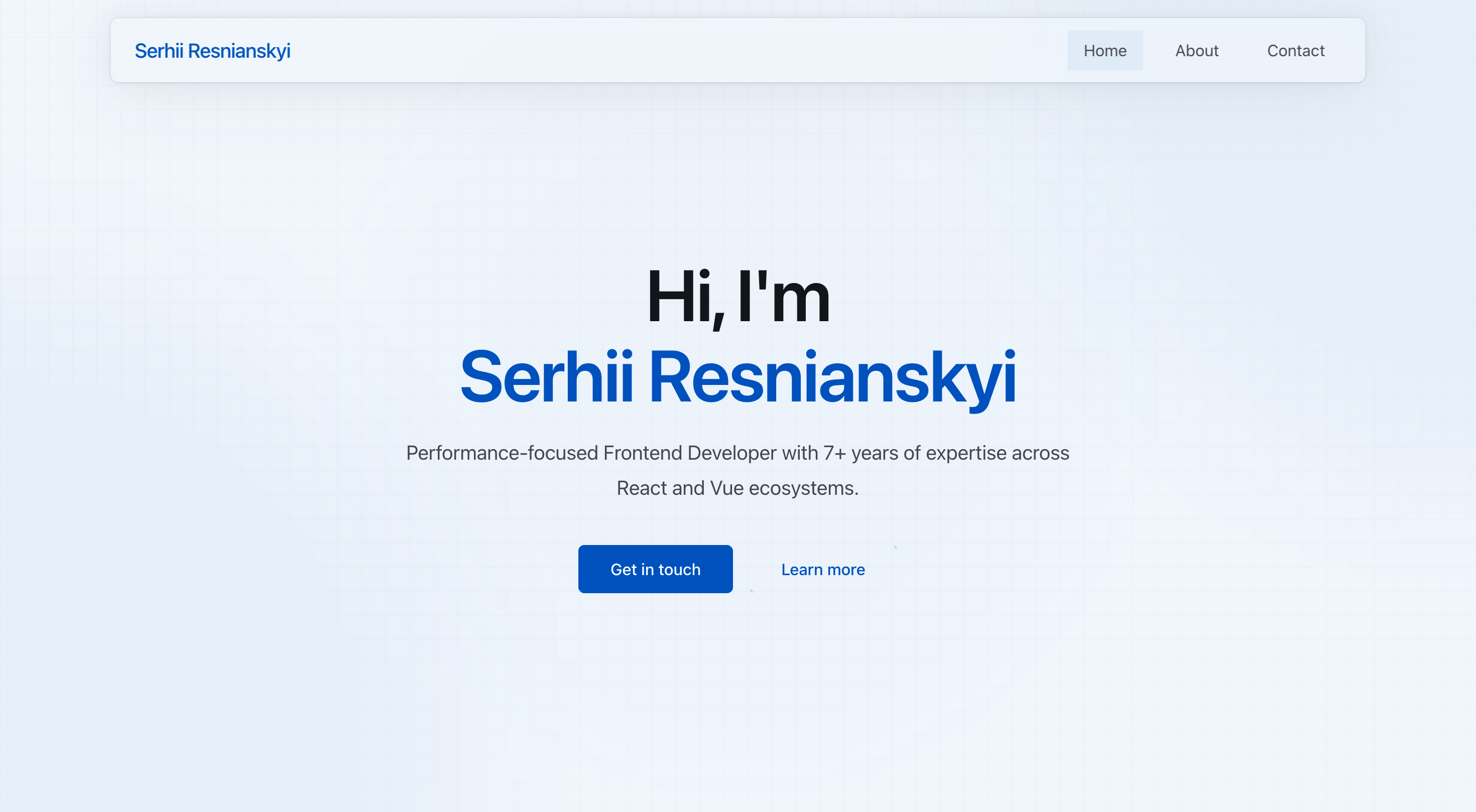 Personal Portfolio